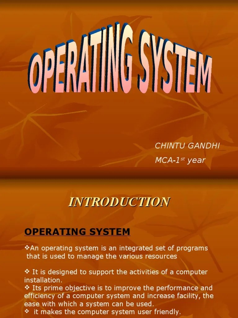 Operating System | PDF | Operating System | Computer Program