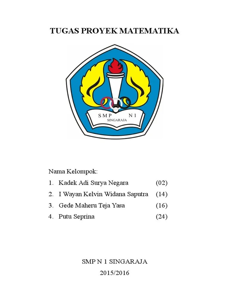 Matematika smp kelas vii : Tugas Proyek Matematika 2 Pdf