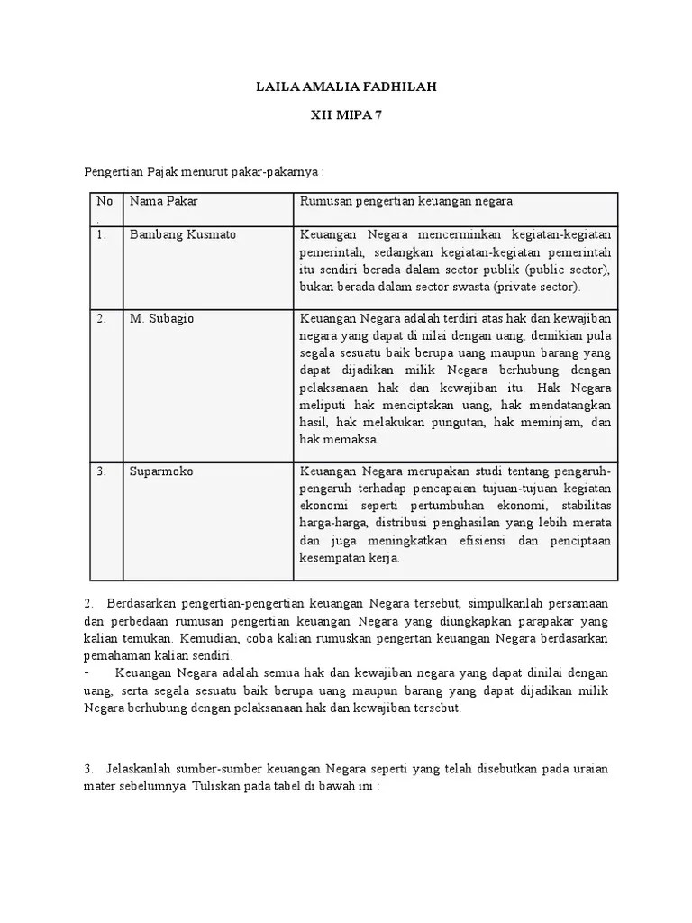 Aristoteles, hukum hanya sebagai kumpulan peraturan yang tidak hanya. Lembaga Keuangan Negara Pkn Kelas 12 Pdf