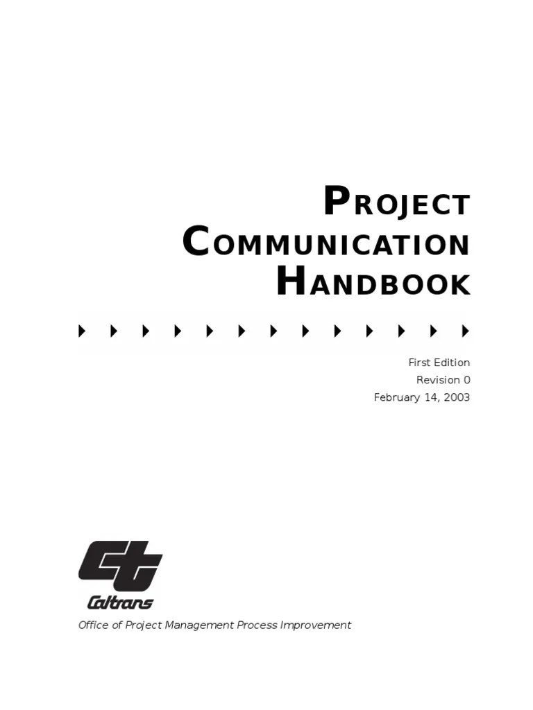Project Communication Handbook | PDF | Project Management | Business