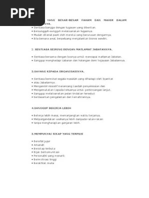 Candidates must have a clean driving record. Ciri Ciri Pekerja Cemerlang Pdf