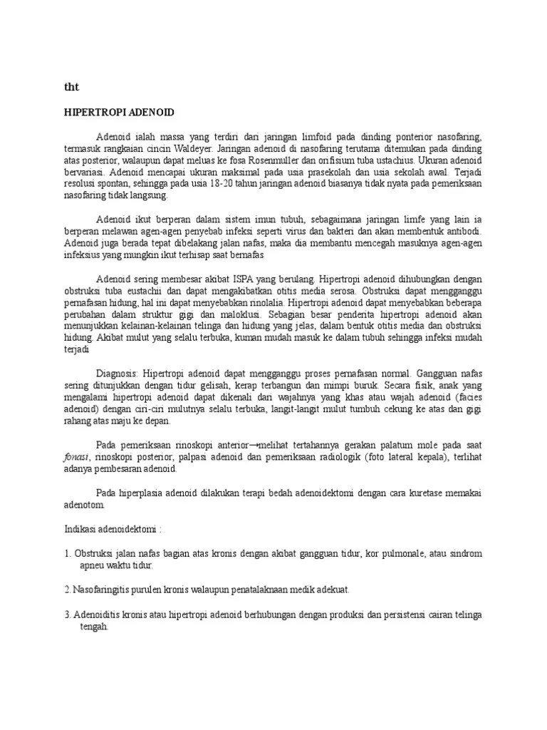 Adenotonsilitis Materi | PDF