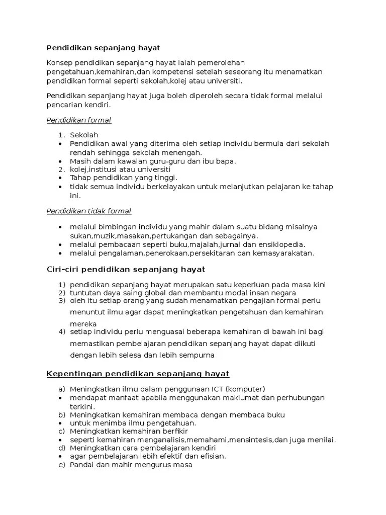 Lalu, bagaimana bentuk penyelenggaraan pendidikan informal??. Kepentingan Pendidikan Formal Dan Tidak Formal
