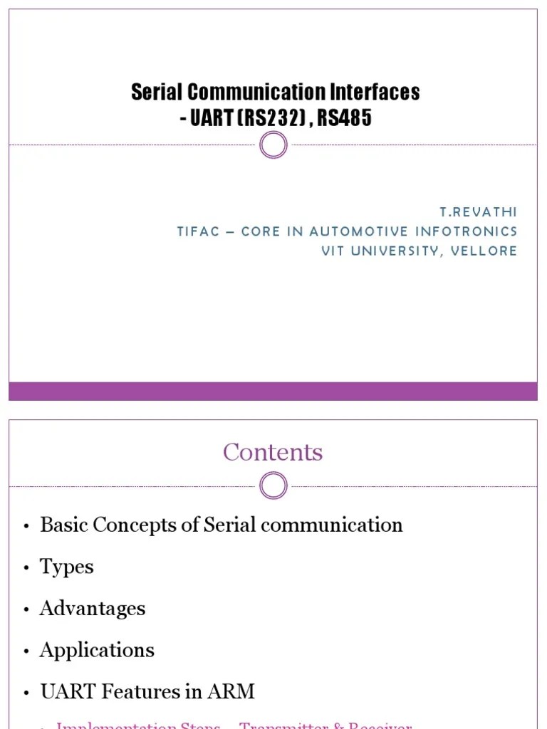 Universal Asynchronous Receiver Transmitter (UART) | PDF | Data ...
