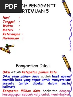 PT 4. Diksi Atau Pilihan Kata | PDF