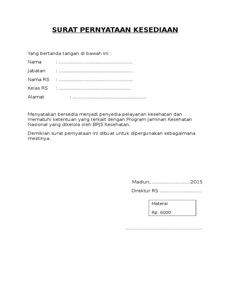 Gambar tersebut bisa anda unduh langsung, caranya silahkan klik pada gambar atau klik tombol download now pada foto yang anda inginkan. Contoh Surat Pernyataan Kesediaan Dari Mitra - Kumpulan
