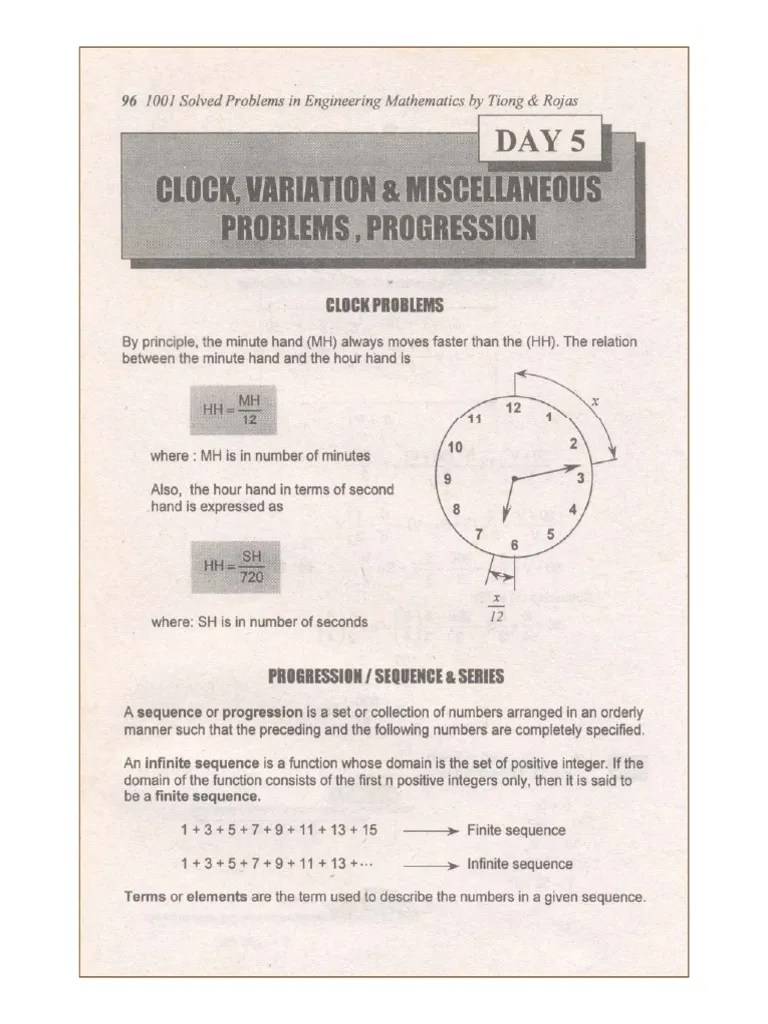 1001-Solved-Problems-In-Engineering-Mathematics (Day-5 Clock, Variation ...