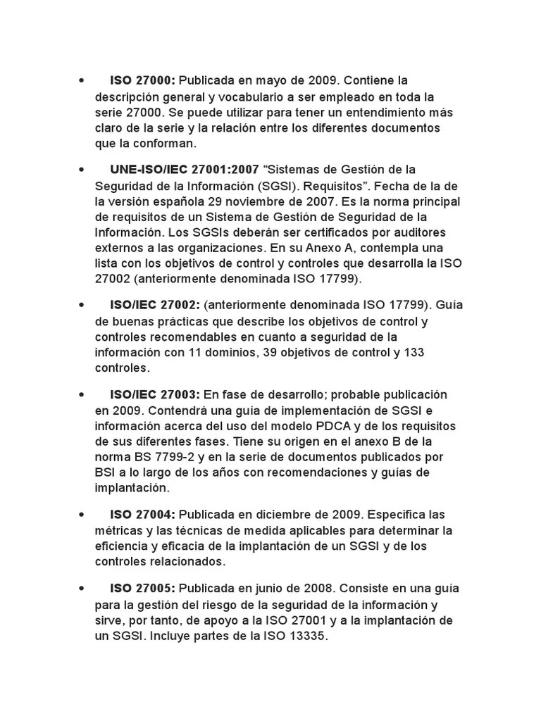 Normas Iso | PDF | Organización Internacional Para La Estandarización | Informática