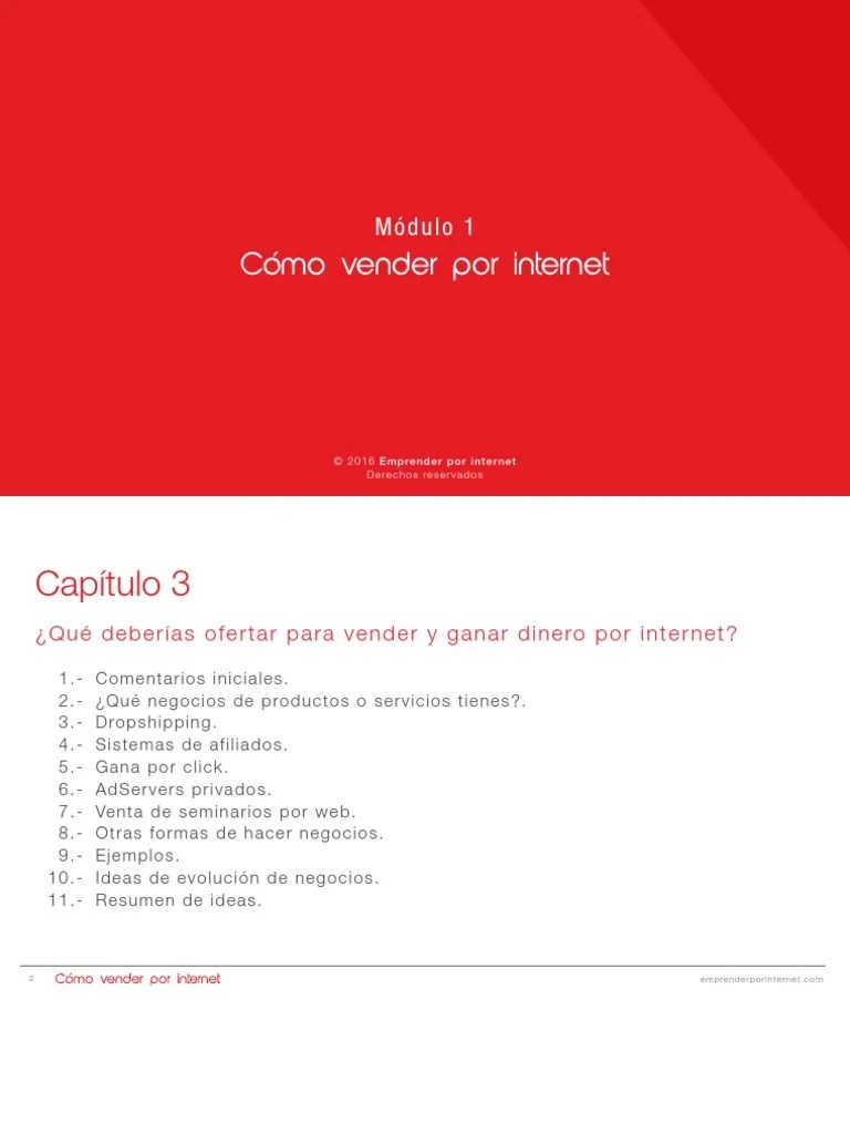 Cómo Vender Por Internet - Capitulo 3 | PDF | Blog | Al Por Menor
