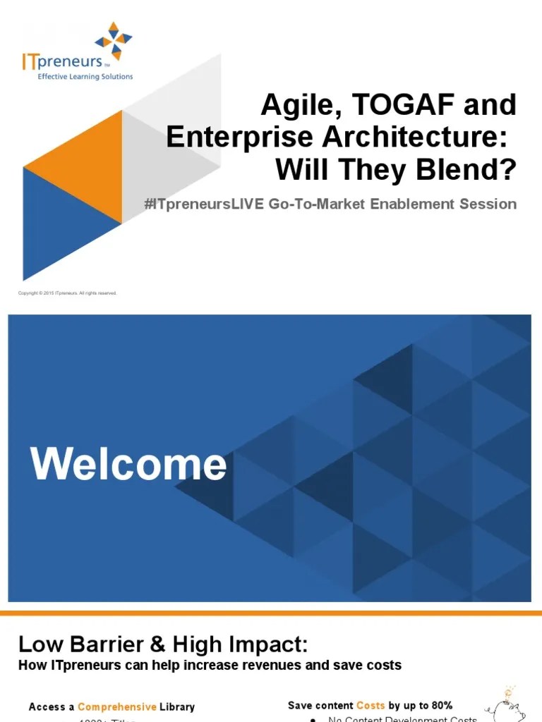 Agile Togaf And Enterprise Architecture | PDF | Agile Software ...