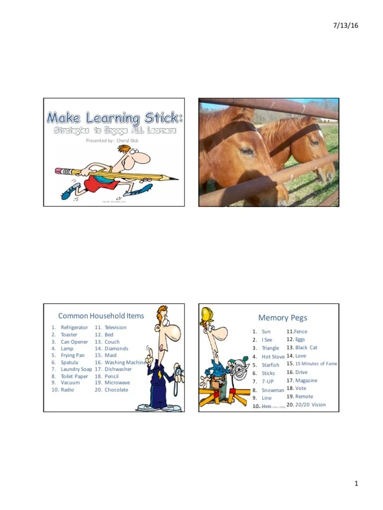 Make Learning Stick | PDF | Minerals | Nature