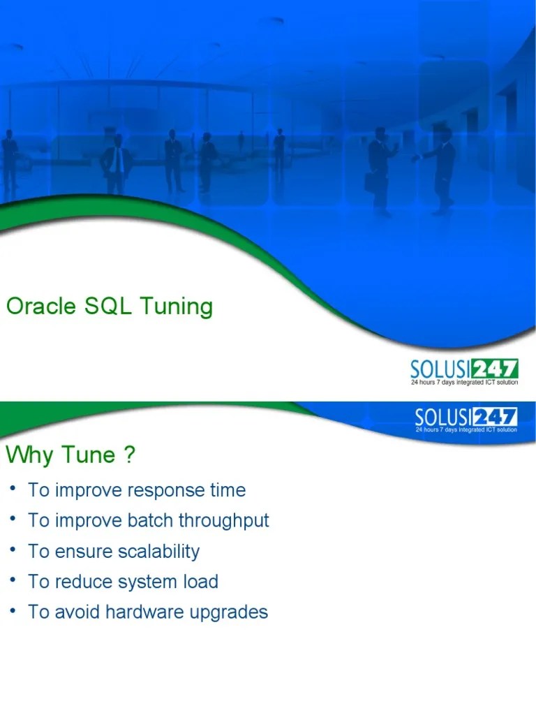 Oracle SQL Tuning PDF | Download Free PDF | Database Index | Sql