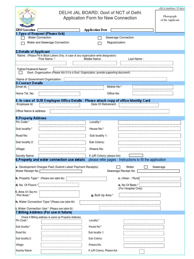 New Connection Form PDF | PDF | Identity Document | Deed