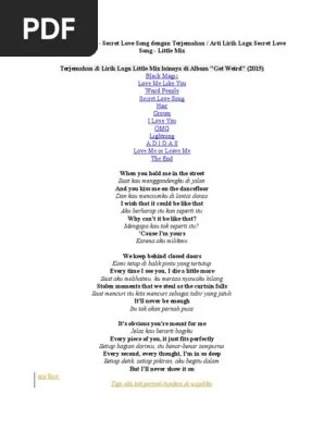 Dimana dua orang yang saling mencintai harus menyembunyikan hubungan mereka agar tidak . Little Mix Secret Love Pdf