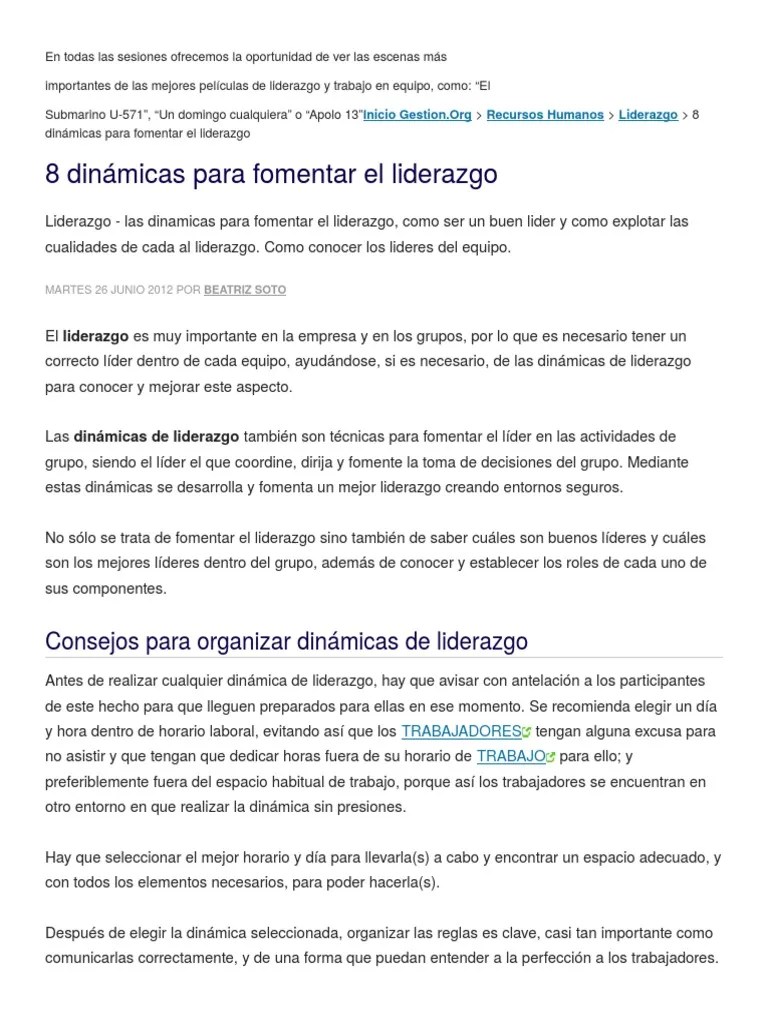 Dinámica de liderazgo/ manejo de miedos 4 niveles. Dinamicas de Liderazgo | Liderazgo | Liderazgo y tutorÃ­a