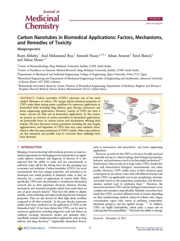 Carbon Nanotube Review | PDF | Biosensor | Carbon Nanotube