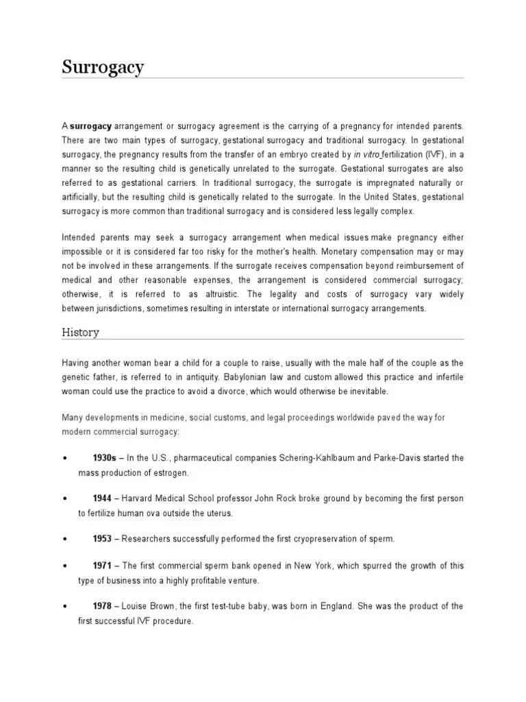 Surrogacy | PDF | Surrogacy | Human Development