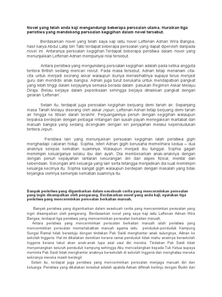 Peristiwa pertama yang membuktikan kejayaan pada peleraian cerita . 3 Peristiwa Persoalan Kegigihan Pdf