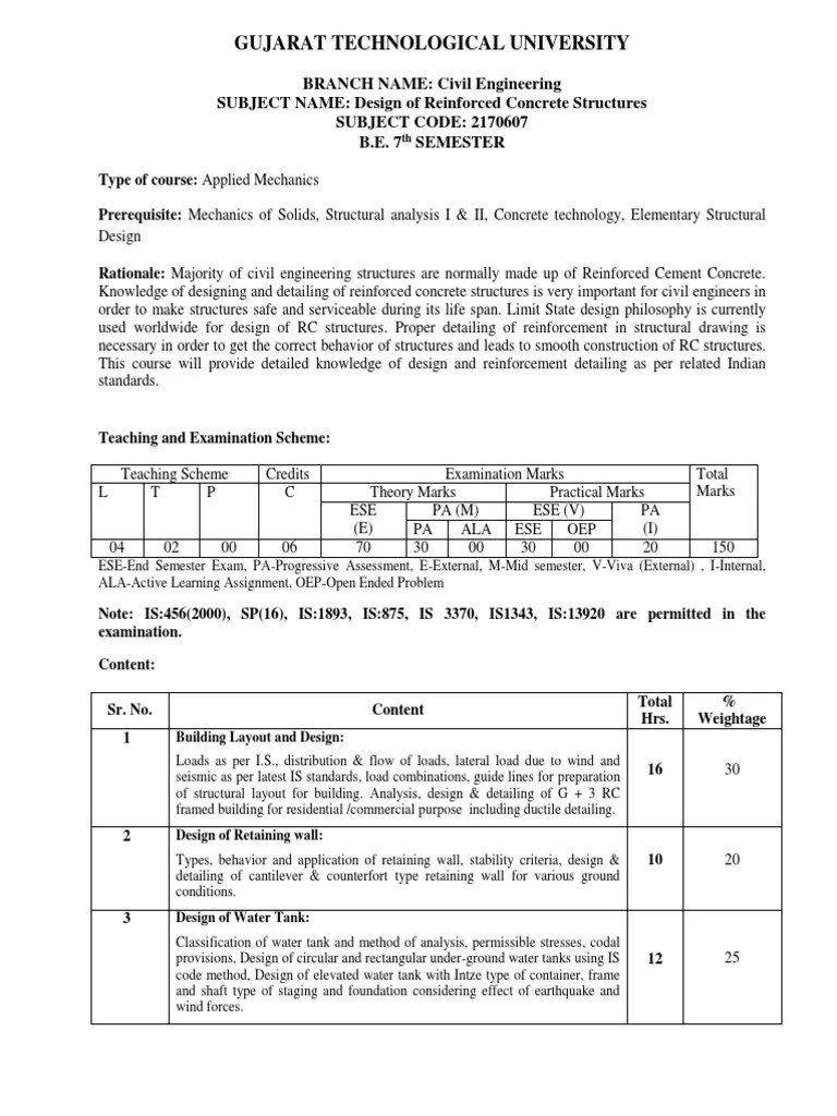 2170607 Dcs Reinforced Concrete Earthquakes