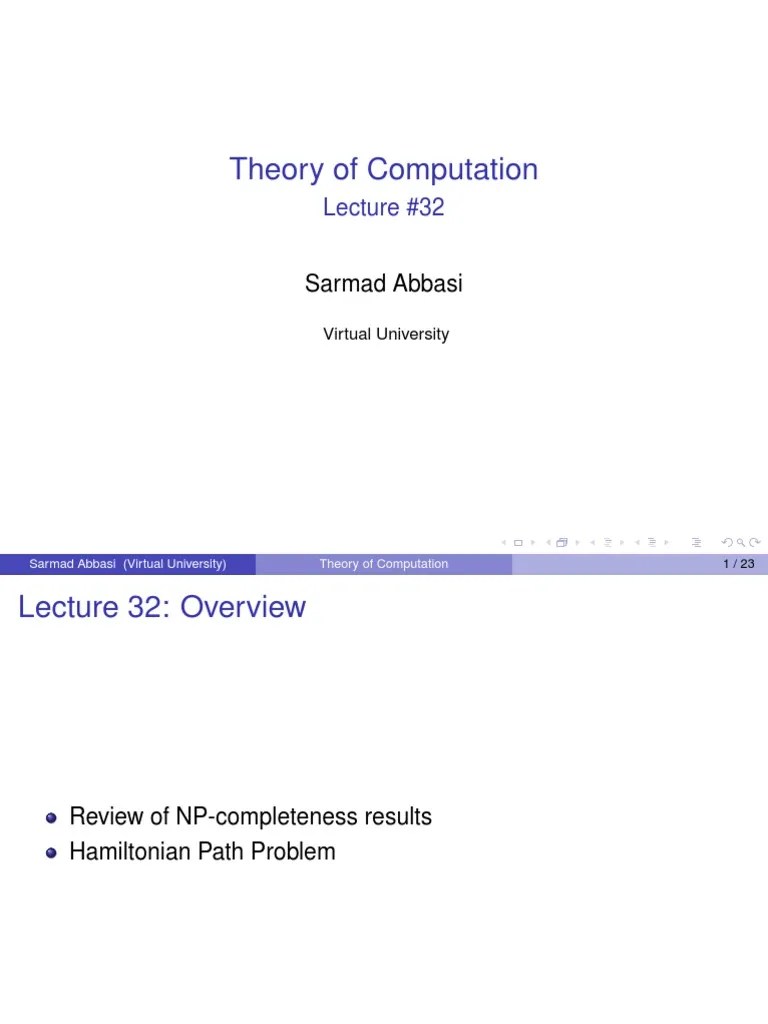 Lecture 32 | PDF | Vertex (Graph Theory) | Graph Theory