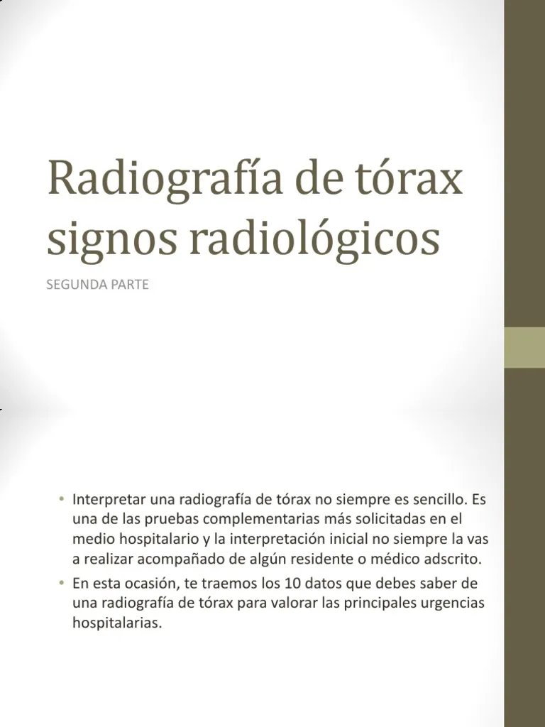 Radiologa de Trax Signos Radiolgicos  PDF  Pulmn  Cncer de pulmn.