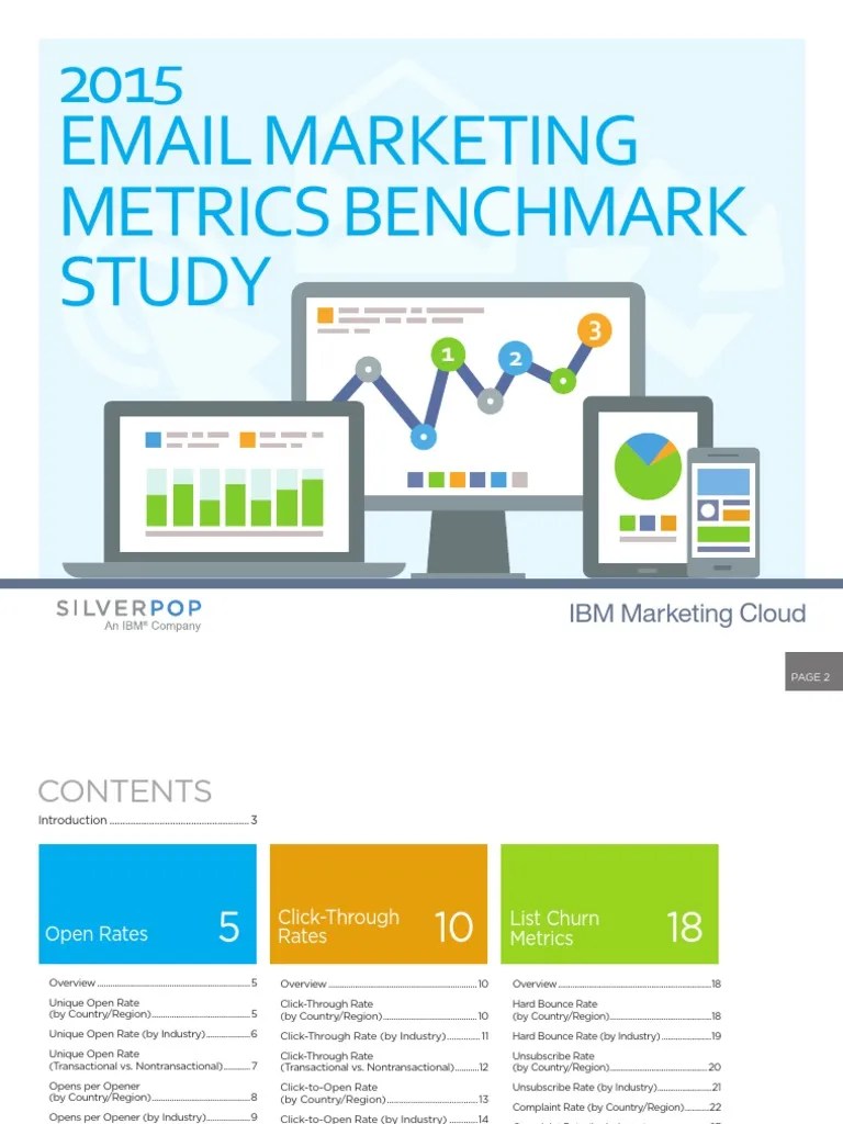 2015 Email Marketing Metrics Benchmark Study PDF | Download Free PDF ...