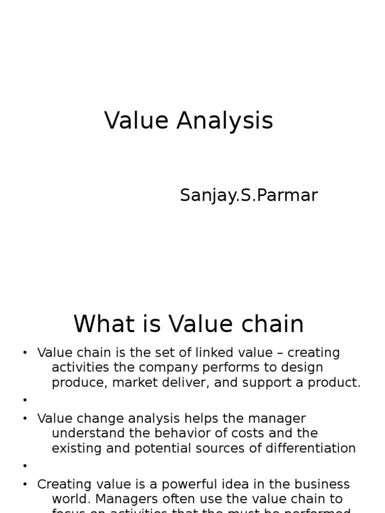 Value Chain | PDF | Value Chain | Logistics