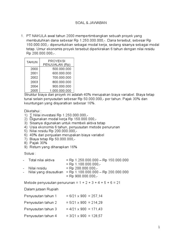 Contoh soal dan jawaban tentang listrik statis; Soal Latihan Pdf