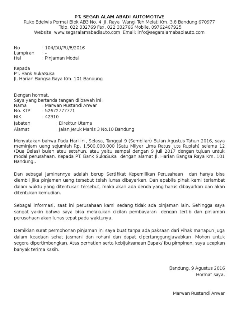 Blog rasmi ppim contoh surat . Contoh Surat Rasmi Kepada Bank Weeepsa