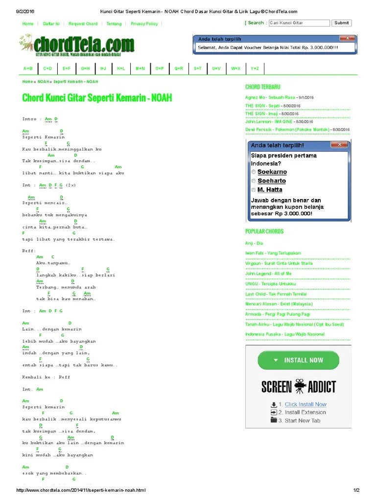 intro fm d# c# 2x. Gambar Kunci Gitar Lagu Kemarin Chord Gitar Dan Lirik Lagu Indonesia Terbaru