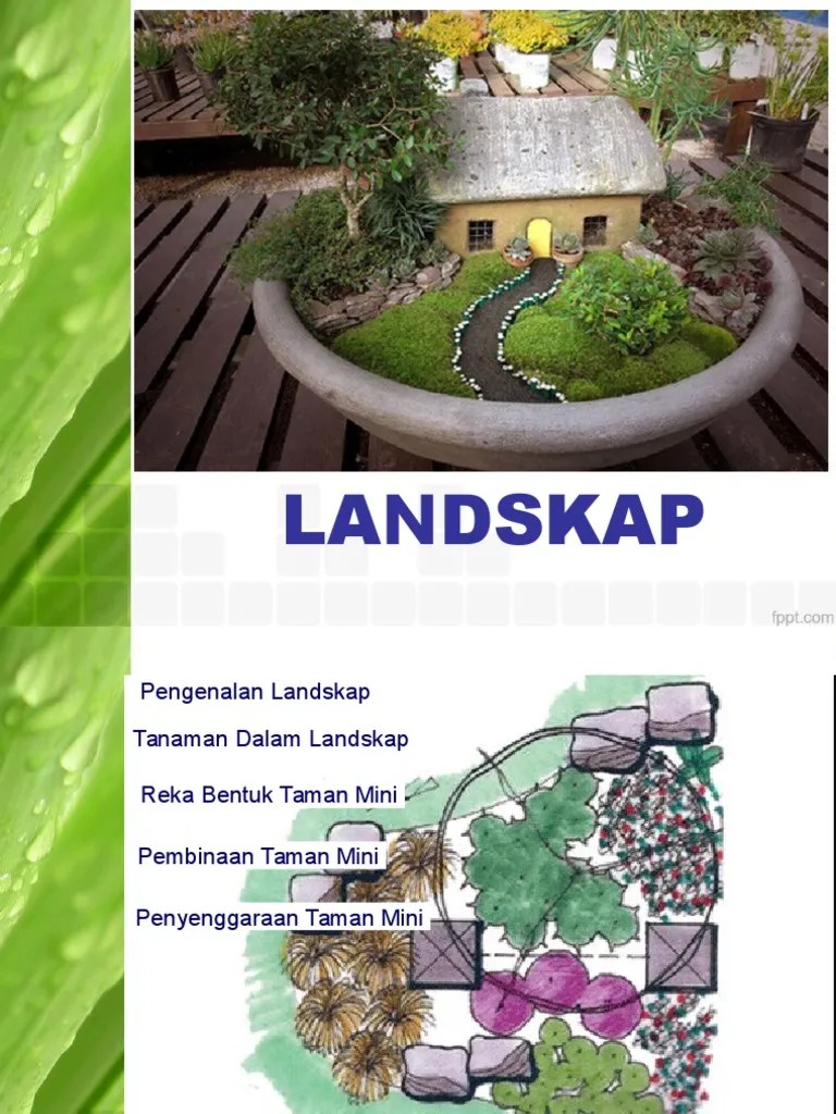 Prinsip reka bentuk taman mini. Landskap Pdf