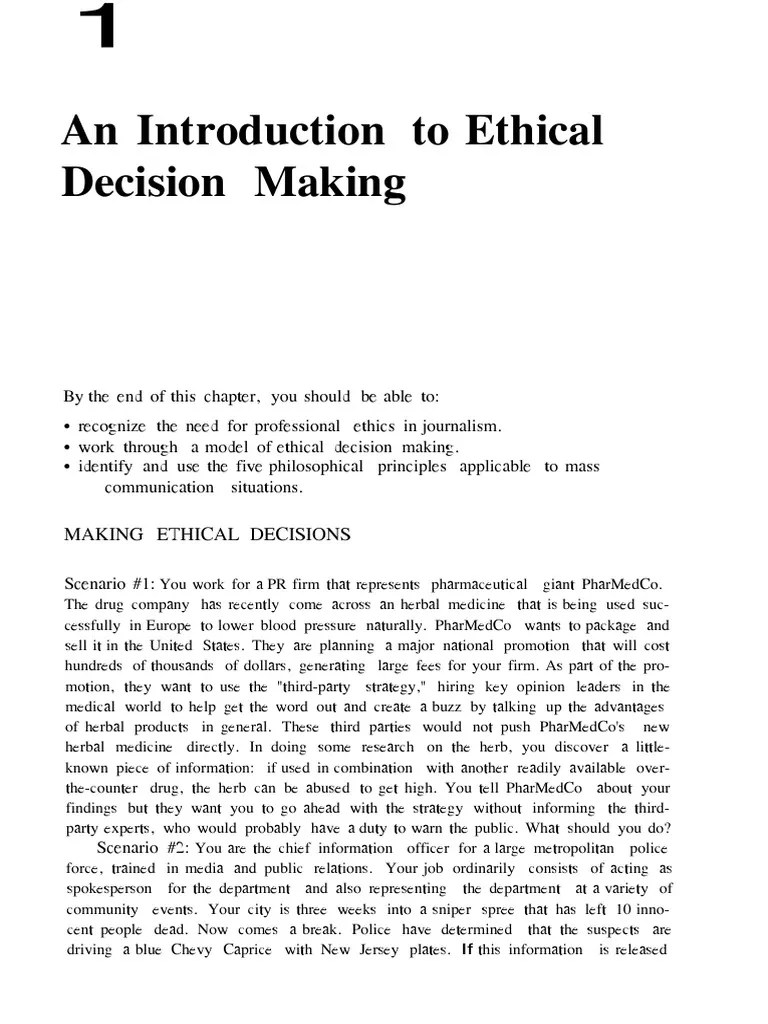 Introduction To Ethical Decision Making | PDF | Utilitarianism | Immanuel Kant