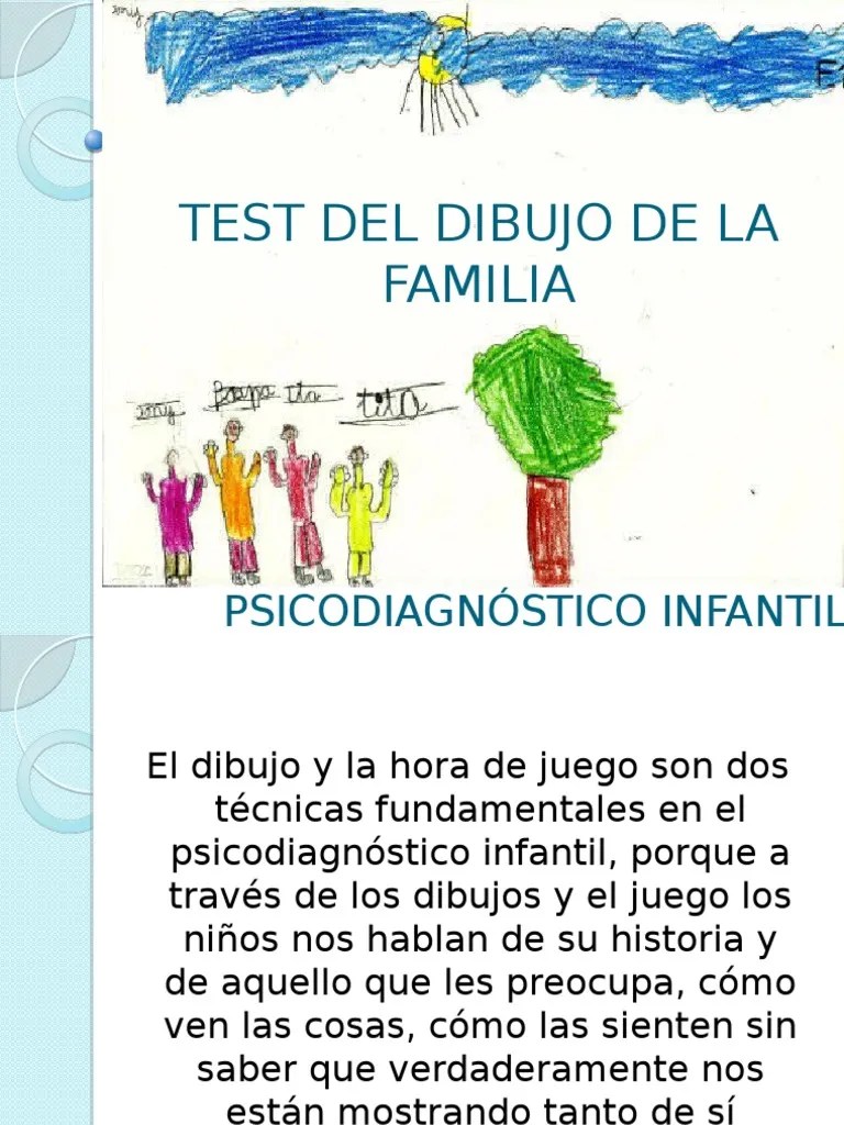 Test Del Dibujo De La Familia | PDF | Dibujo | Familia