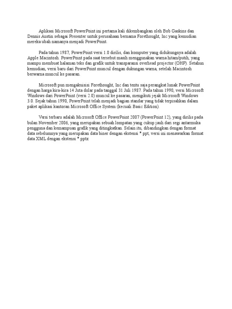Aplikasi Microsoft PowerPoint Ini Pertama Kali Dikembangkan Oleh Bob ...