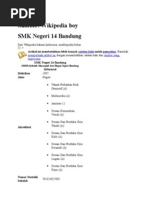 Profile multimedia smkn 14 bandung. Profil Smkn 14 Bandung Pdf