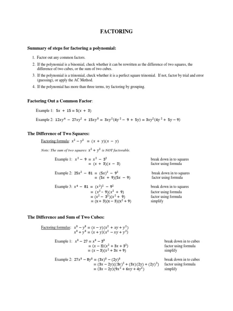 Factoring | PDF