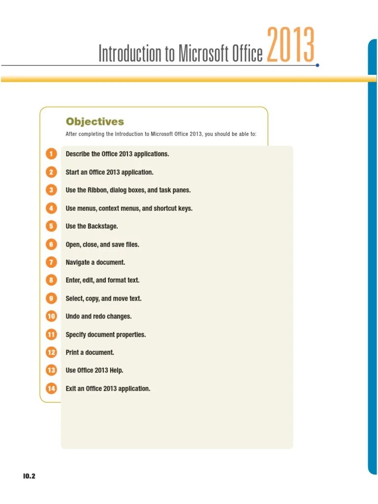 Introduction To Microsoft Office | PDF | Spreadsheet | Microsoft Excel
