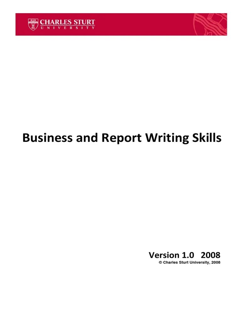 Business Report Writing Skills PDF | PDF | Sentence (Linguistics) | Adverb