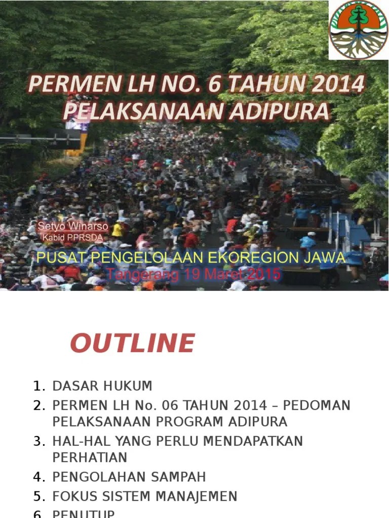 Permen LH Pelaksanaan Adipura | PDF