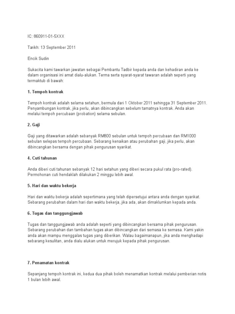 Offer letter contoh surat tawaran kerja ringkas 3 contoh cara membalas email diterima kerja offering letter dengan . Contoh Surat Tawaran Kerja Yang Ringkas Letter 7saudara Com