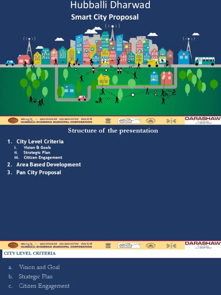 Draft Smart Cities Proposal Hubballi Dharwad1 PDF | PDF | Sustainability | Transport