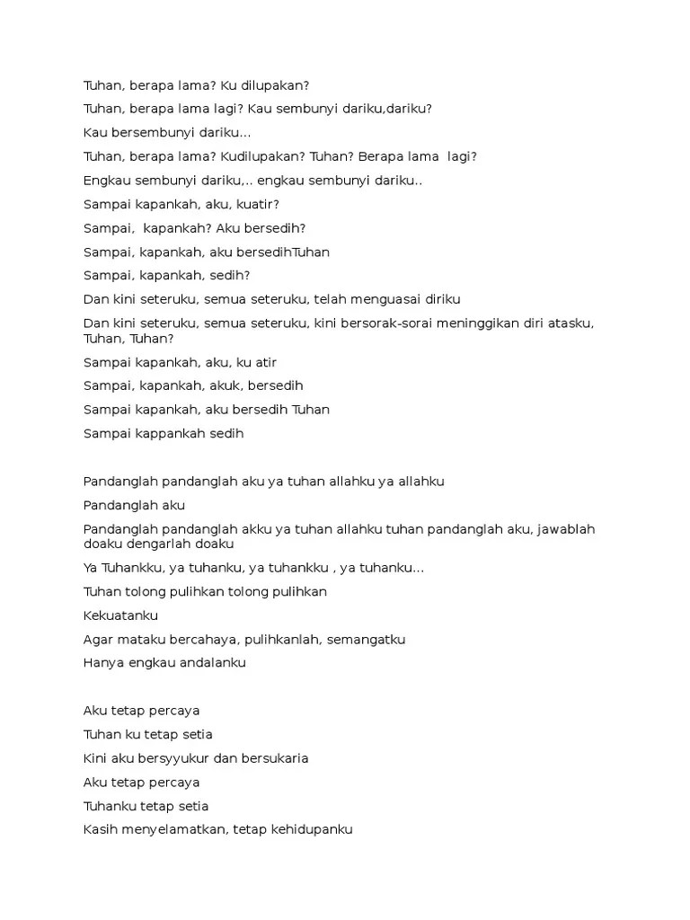 Tuhan Berapa Lama | PDF