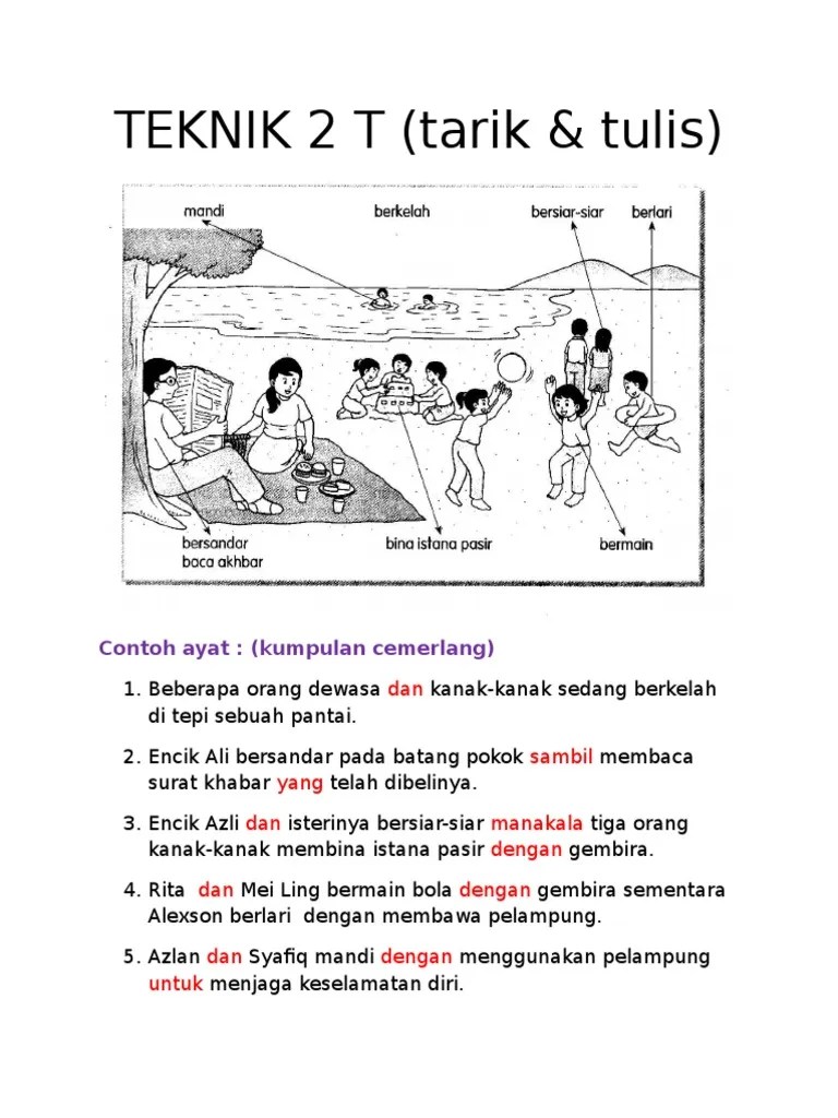 Karangan berkelah di tepi pantai. 2t Pdf
