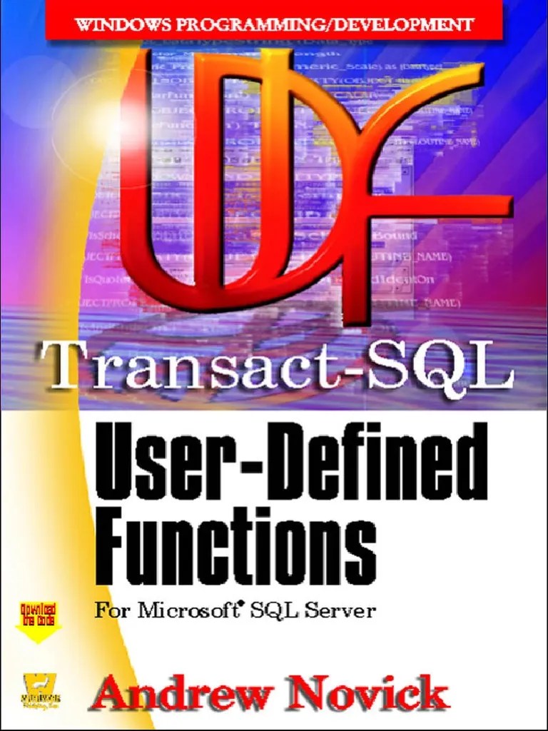 Transact-SQL User-Defined Functions For MSSQL Server | Download Free ...