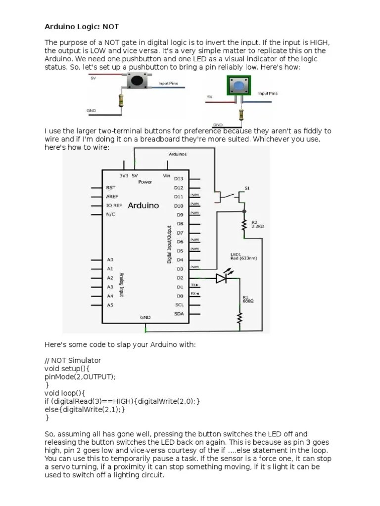 Arduino Logic | Boolean Algebra | Control Flow