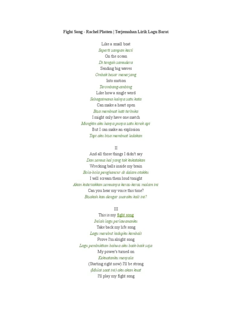 Anggun cipta sasmi chevalier des arts et des lettres (indonesian pronunciation: Fight Song Lirik Pdf