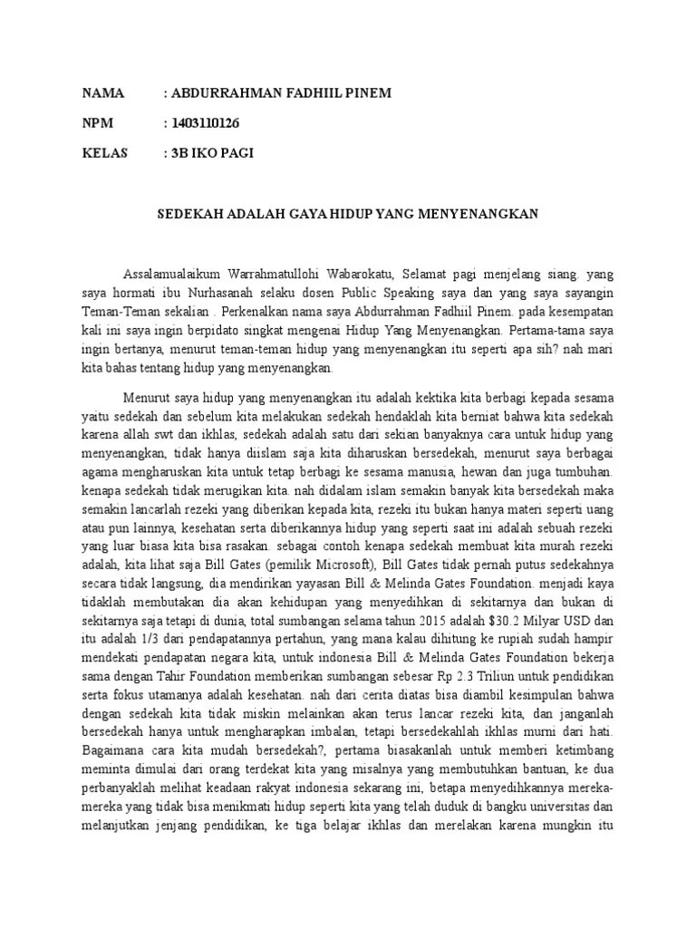 Pidato Singkat | PDF