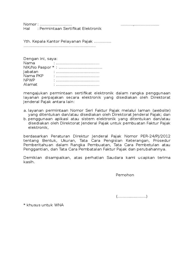 Nama nomor kartu identitas j abatan adalah sebagai pengurus, bertindak atas nama dari: Formulir Permintaan Sertifikat Elektronik Pdf