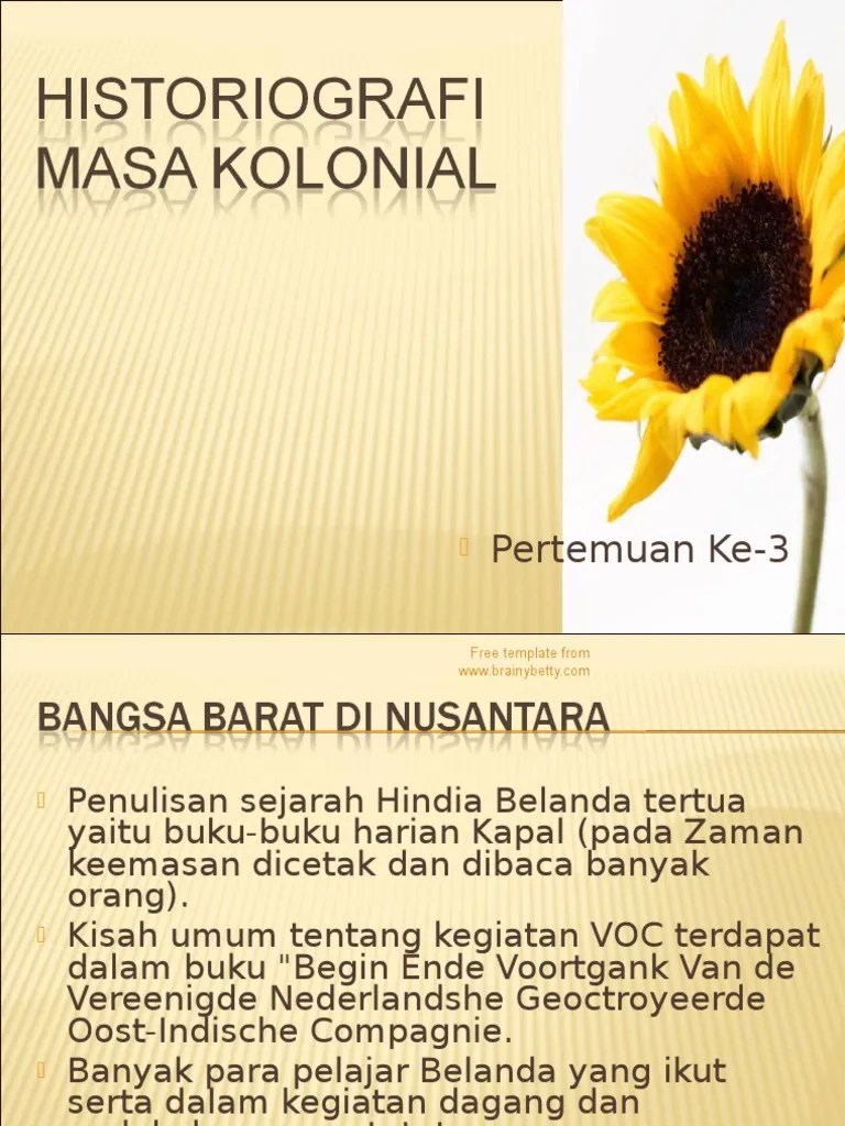 Historiografi Masa Kolonial | PDF