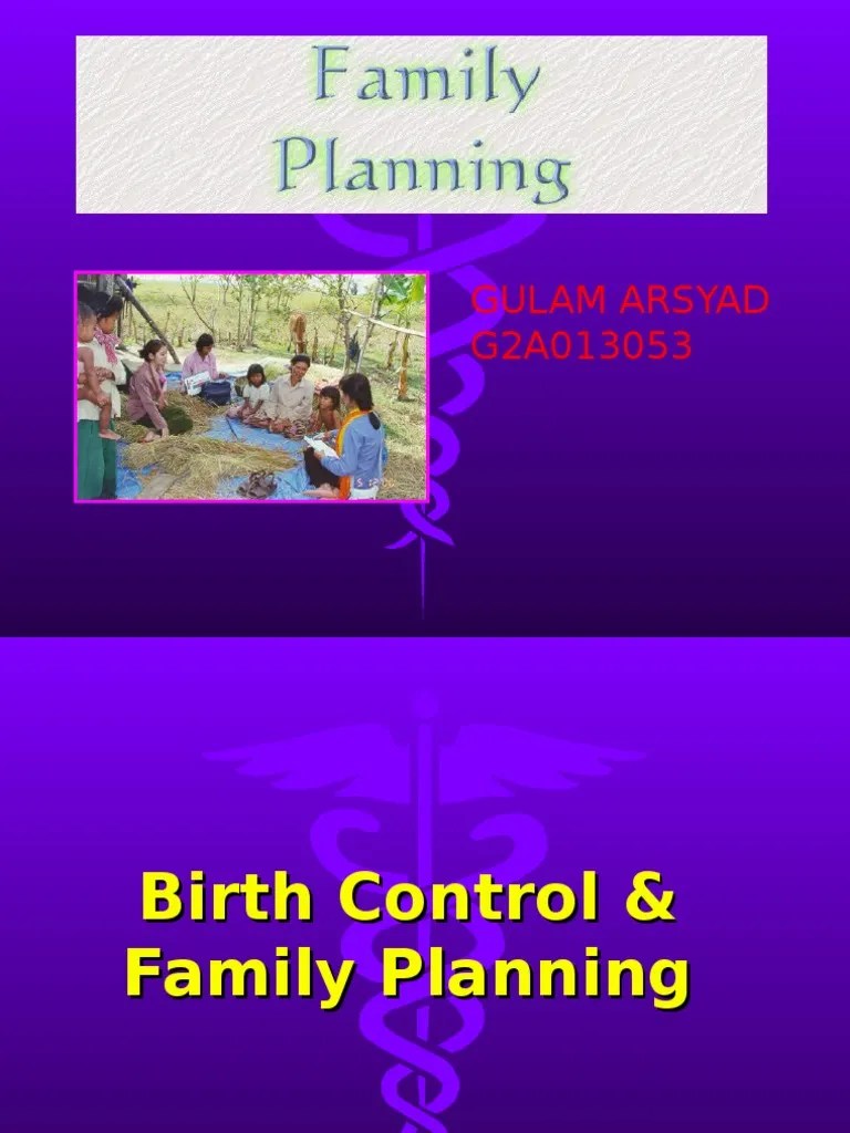 Lecture 1 Family Planning | PDF | Wellness